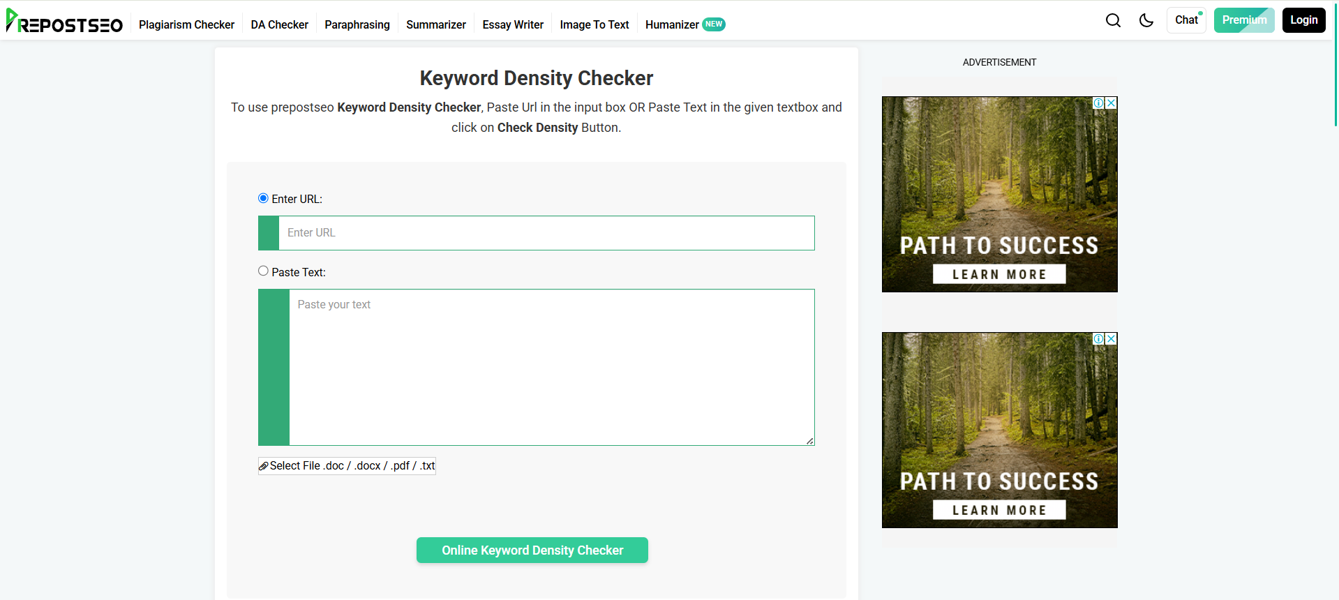 Prepost SEO Tool