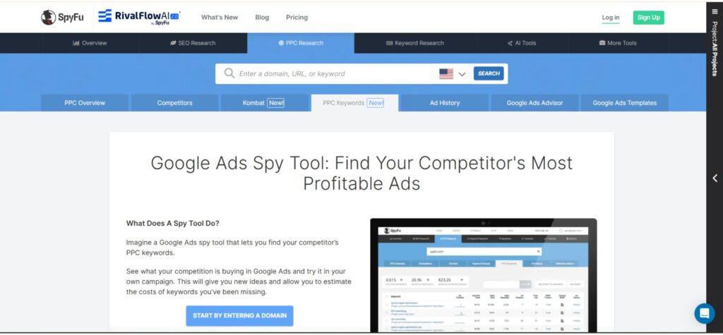 SpyFu ad